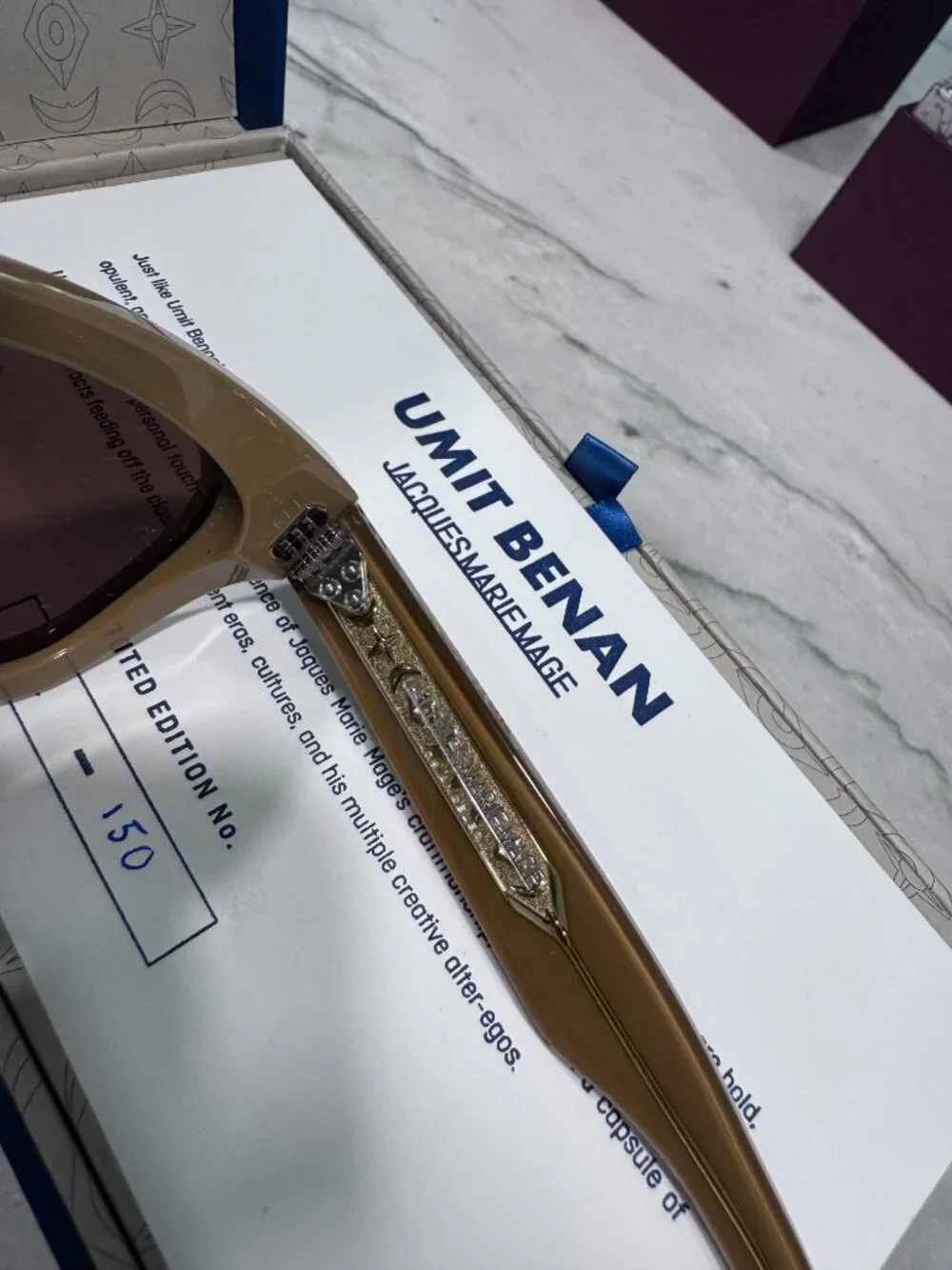 Jacques Marie Mage Dealan x  Umit Benan Tobaco Brown gradient sunglasses